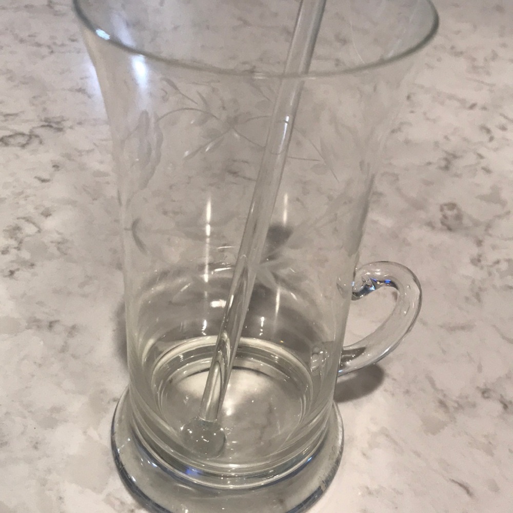 Princess House mug with stirrer